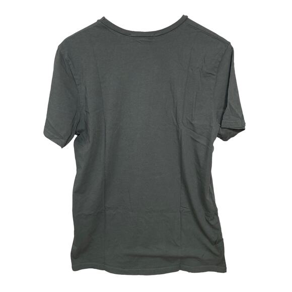 Groceries Apparel Long Pocket Crew Neck T Shirt Gray Green Women XS NWT - Picture 3 of 5